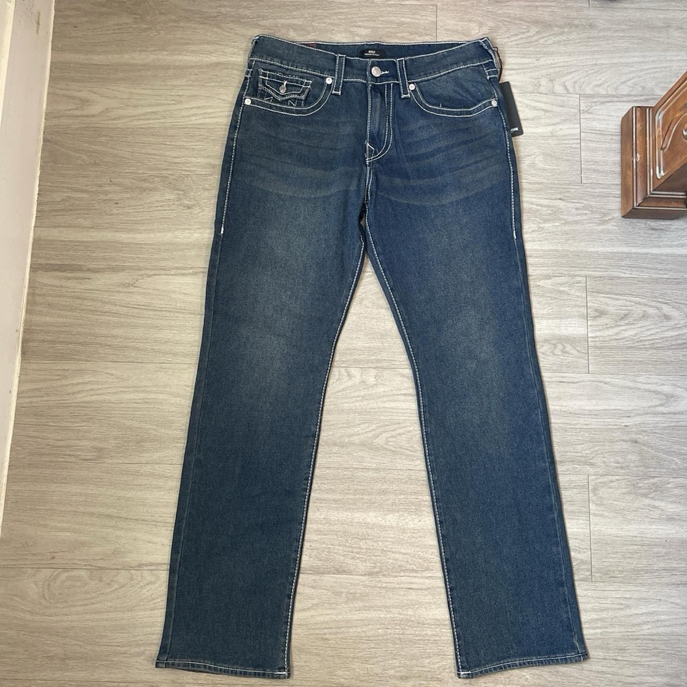True Religion Dark Blue Straight Jeans